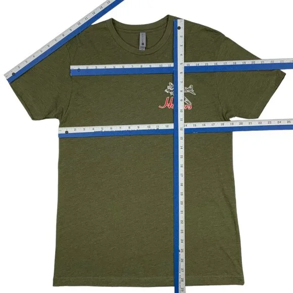 Hooters Girl Next Level Apparel Graphic Tee Shirt M Green - Picture 5 of 11